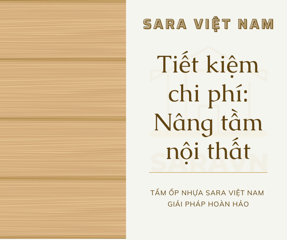 Tiết kiệm chi phí - Tấm ốp nhựa sara việt nam: Nâng tầm nội thất